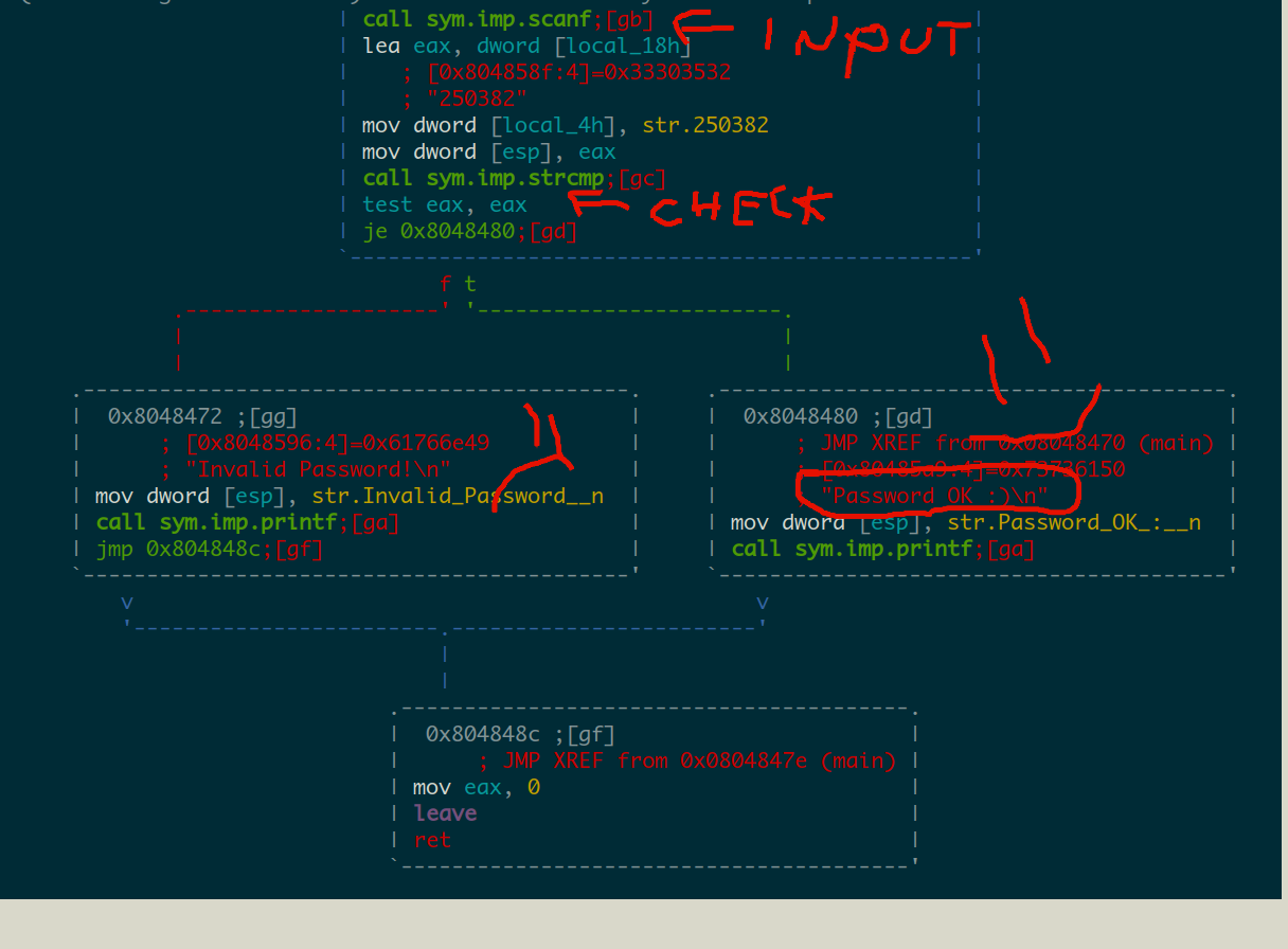 graph view of main function